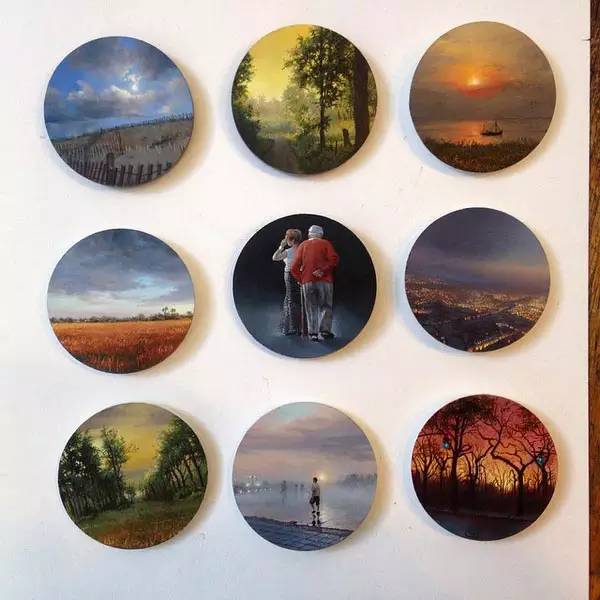 油画风景随身带,旅游景点油画