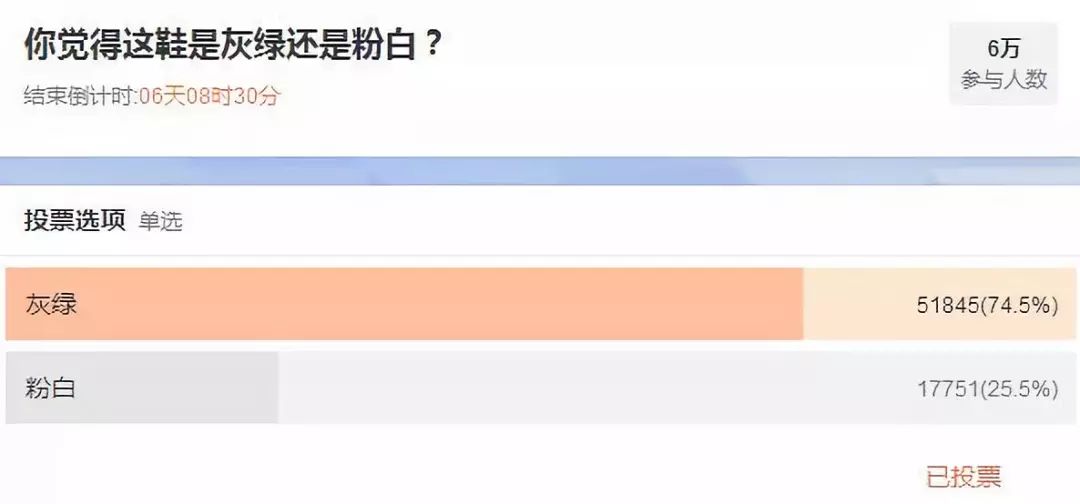 颜色有争议的鞋子是灰绿还是粉白,这个鞋子到底是灰绿还是粉白