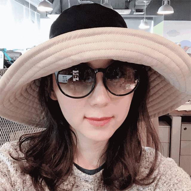 大s出门必戴的防晒帽,大s紫外线防晒帽