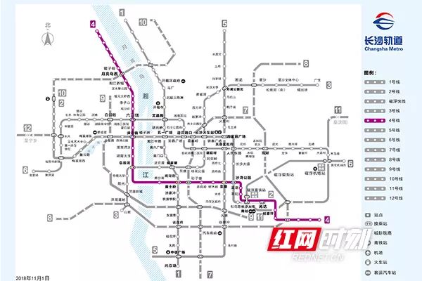 长沙地铁4号线全程需要多少分钟,长沙地铁4号线北延长线同心路站