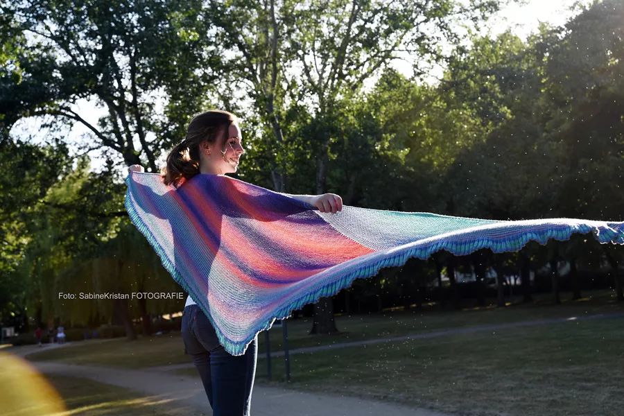 一线连钩成人连衣裙教程,拼花钩衣一线连