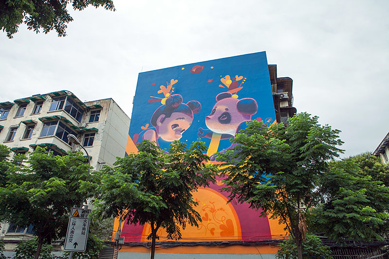 涂鸦成都墙绘,成都涂鸦墙绘街