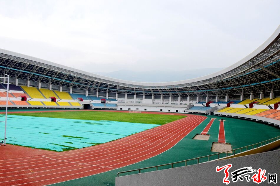 探访天水市体育中心,天水市体育中心鸟瞰图