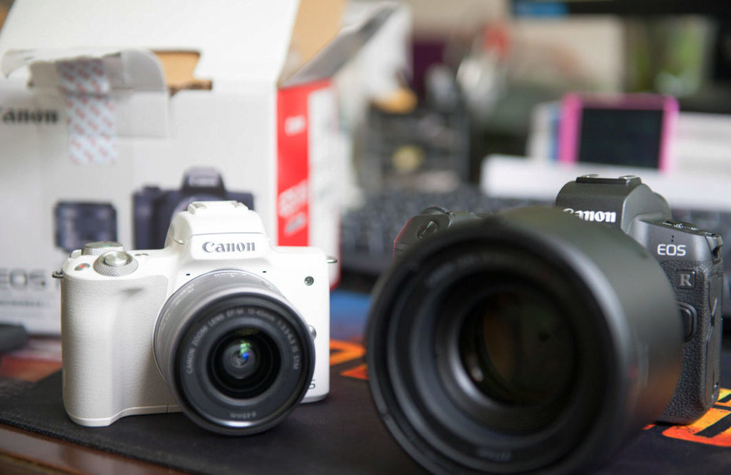 500元购买佳能m50,网购100元电脑开箱