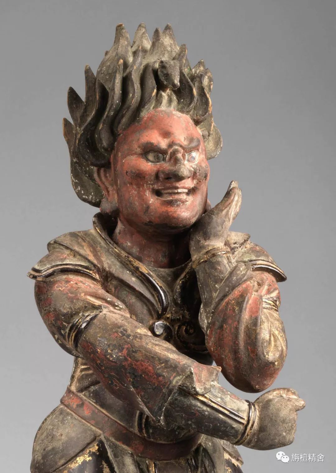 镰仓时代药师佛,镰仓时代彩绘木雕佛像