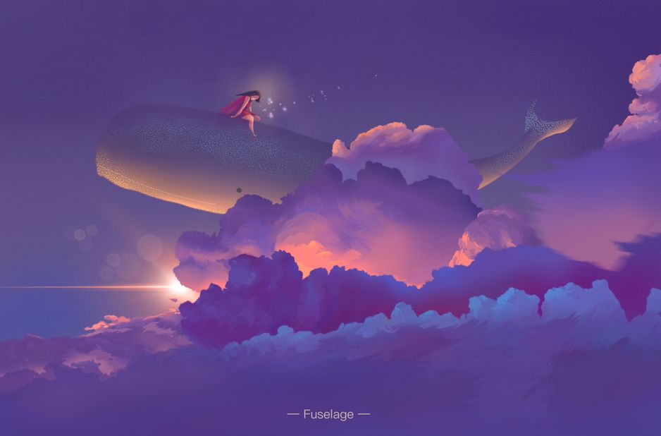 iPad软件Procreate「梦境之夏」风格插画10节课，一起描绘梦中的夏天