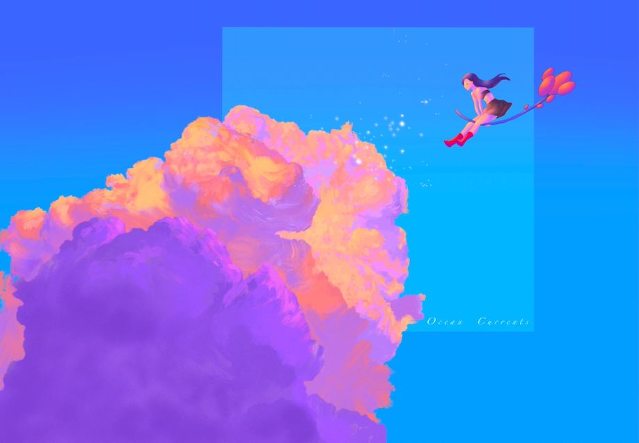 iPad软件Procreate「梦境之夏」风格插画10节课，一起描绘梦中的夏天