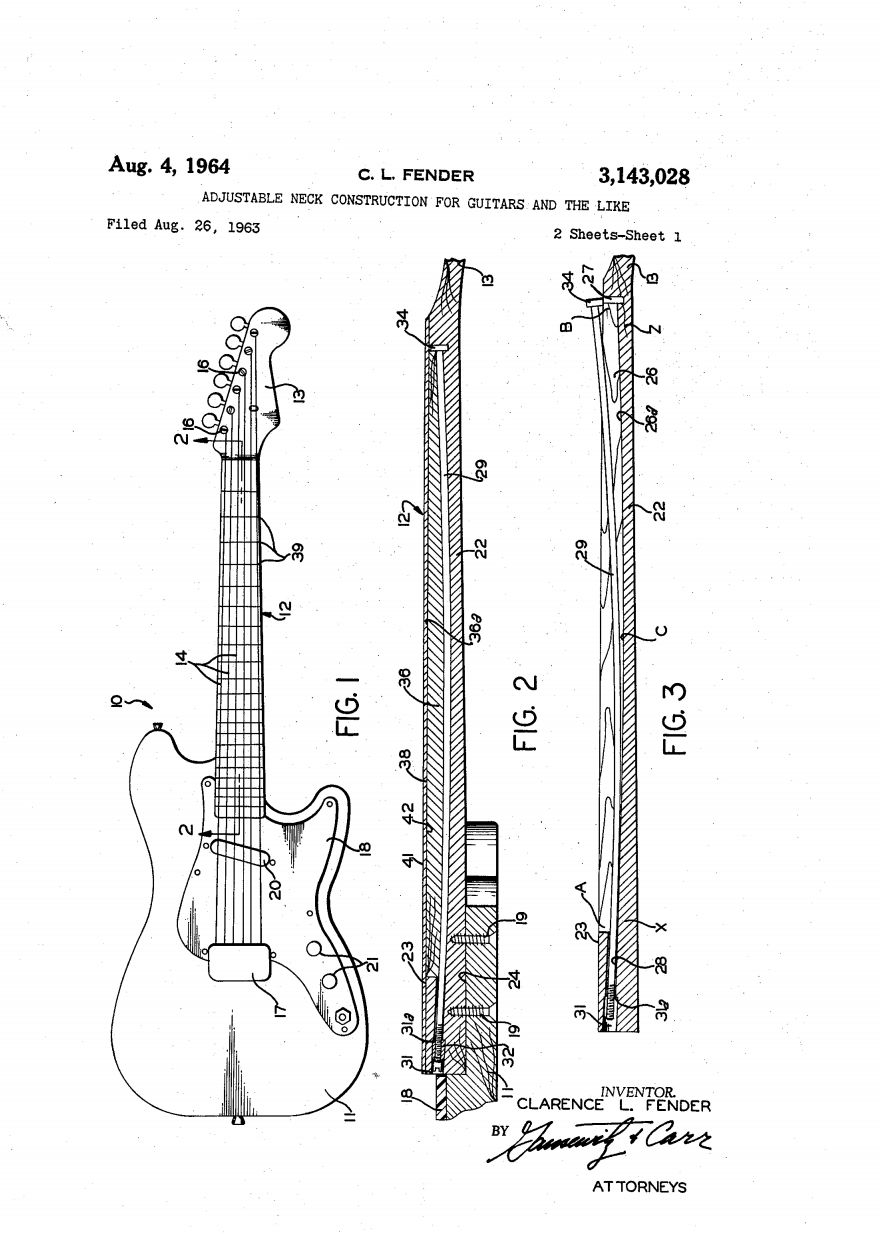 乐队的夏天|电吉他盘点：说说摇滚乐背后的专利（上）