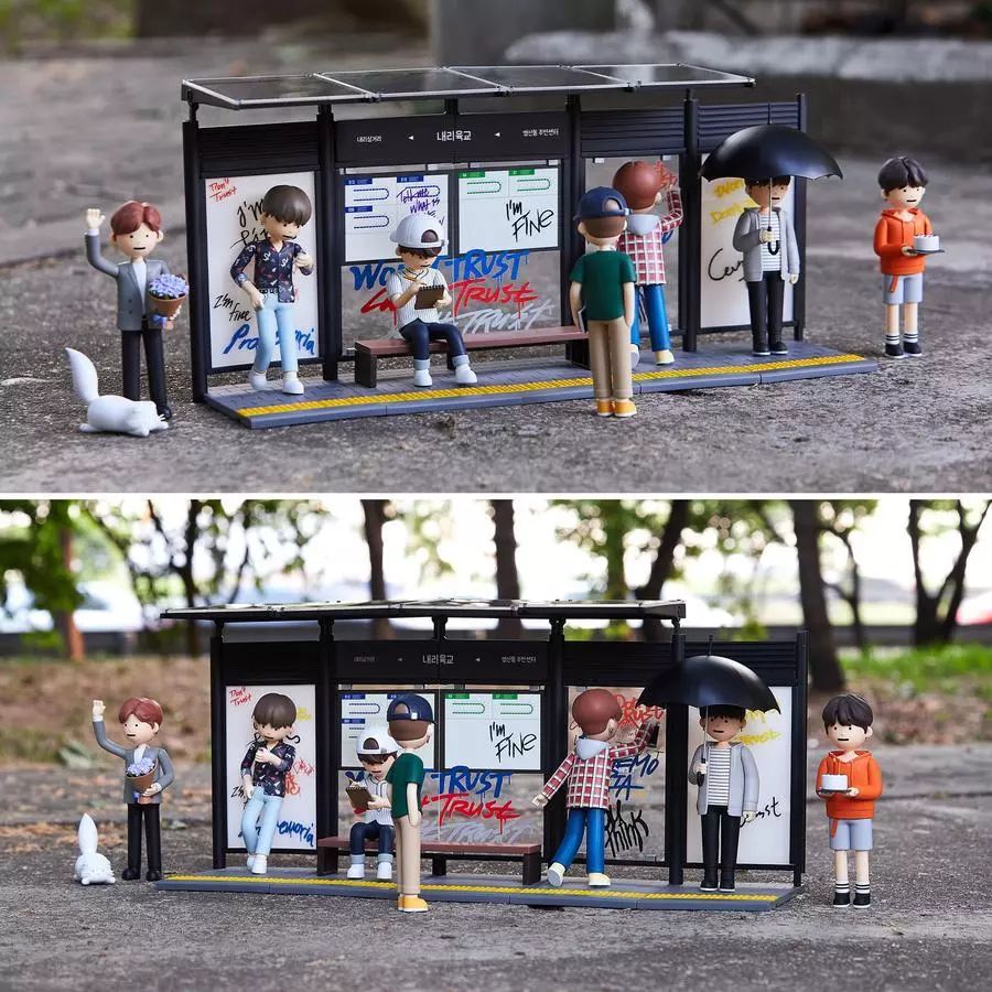 BTS推出“花样年华ArtToy”汽车站玩偶|潮流DimSum