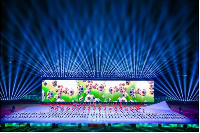 黄冈校运会开幕式入场表演,美爆了黄冈市五运会开幕式