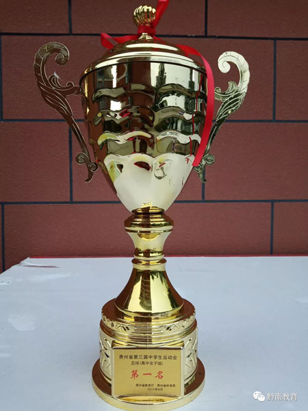 黔南女足勇夺贵州省中运会足球比赛高中组冠军