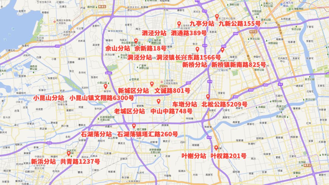 闵行全区最新地图,闵行各镇地图