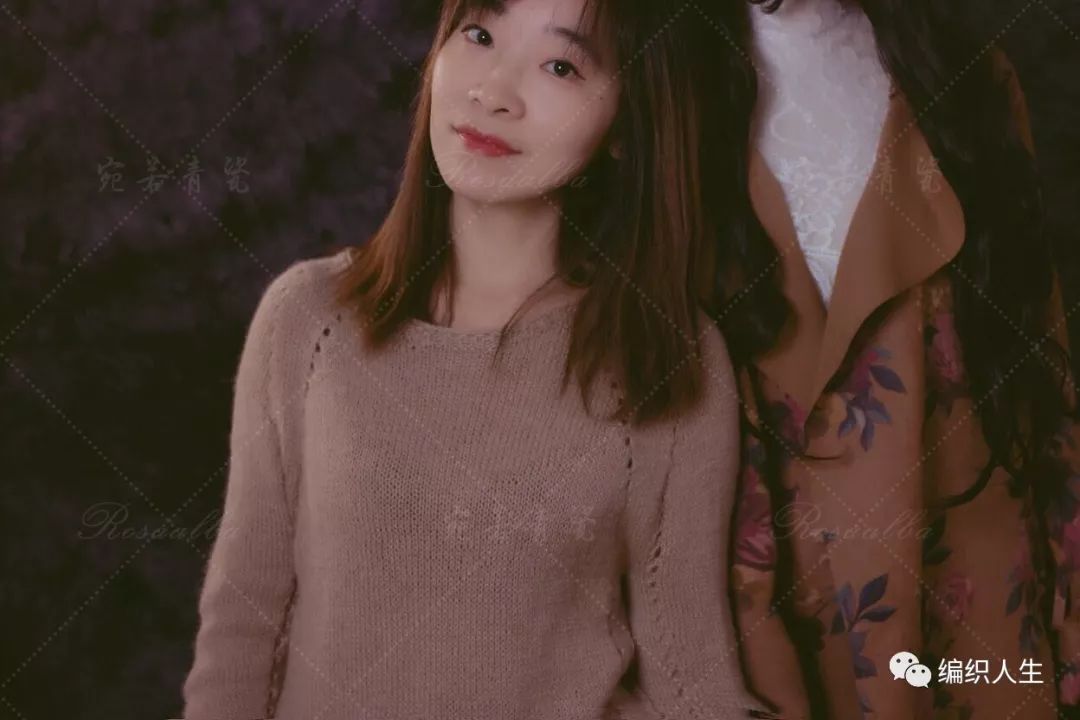 云朗粗针织女士棒针羊毛绞花毛衣,女生套头棒针粗线花线毛衣教程