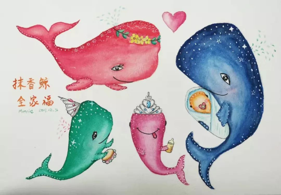 BlingBLling....抹香鲸全家福跨年画展闪亮登场，走过路过不要错过