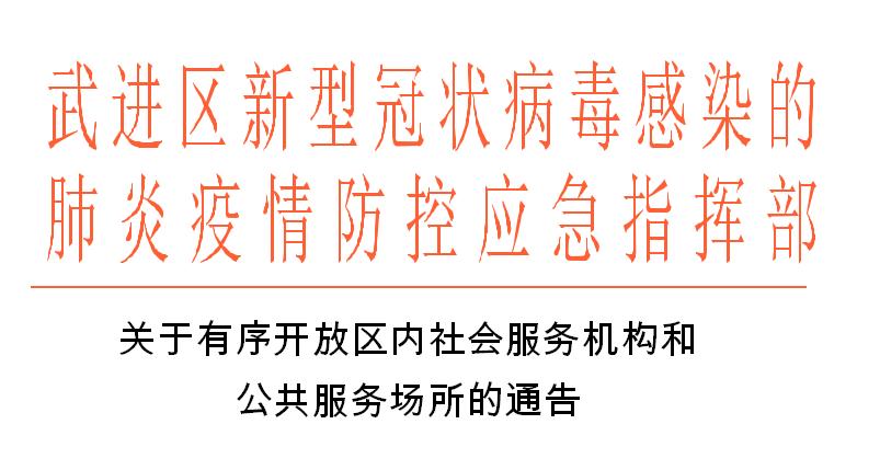 关于有序开放相关经营场所的通告,有序开放公共场所