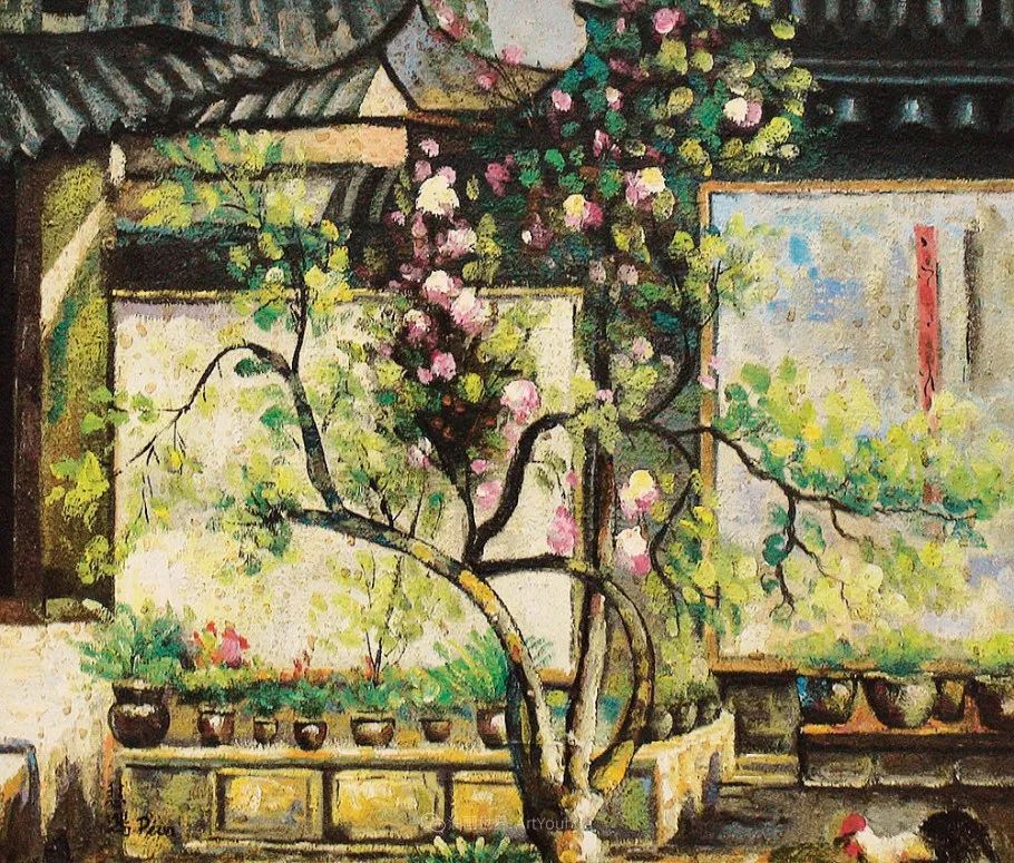 徐悲鸿先生的巨幅油画愚公移山,徐悲鸿中国现代画之父