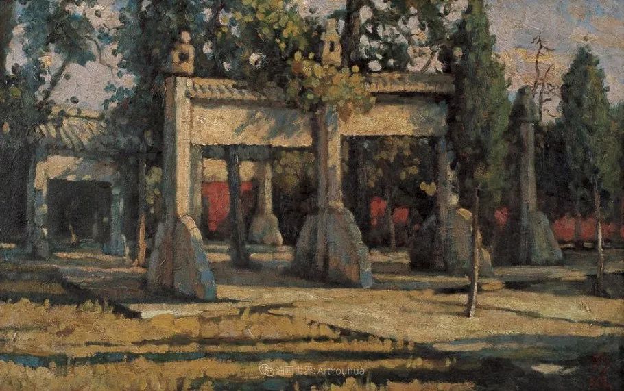 徐悲鸿先生的巨幅油画愚公移山,徐悲鸿中国现代画之父