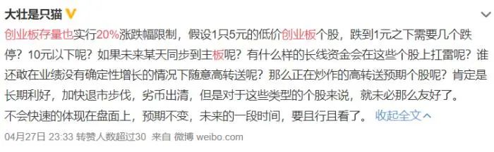 涨跌停限制科创板,涨跌停扩大到20%