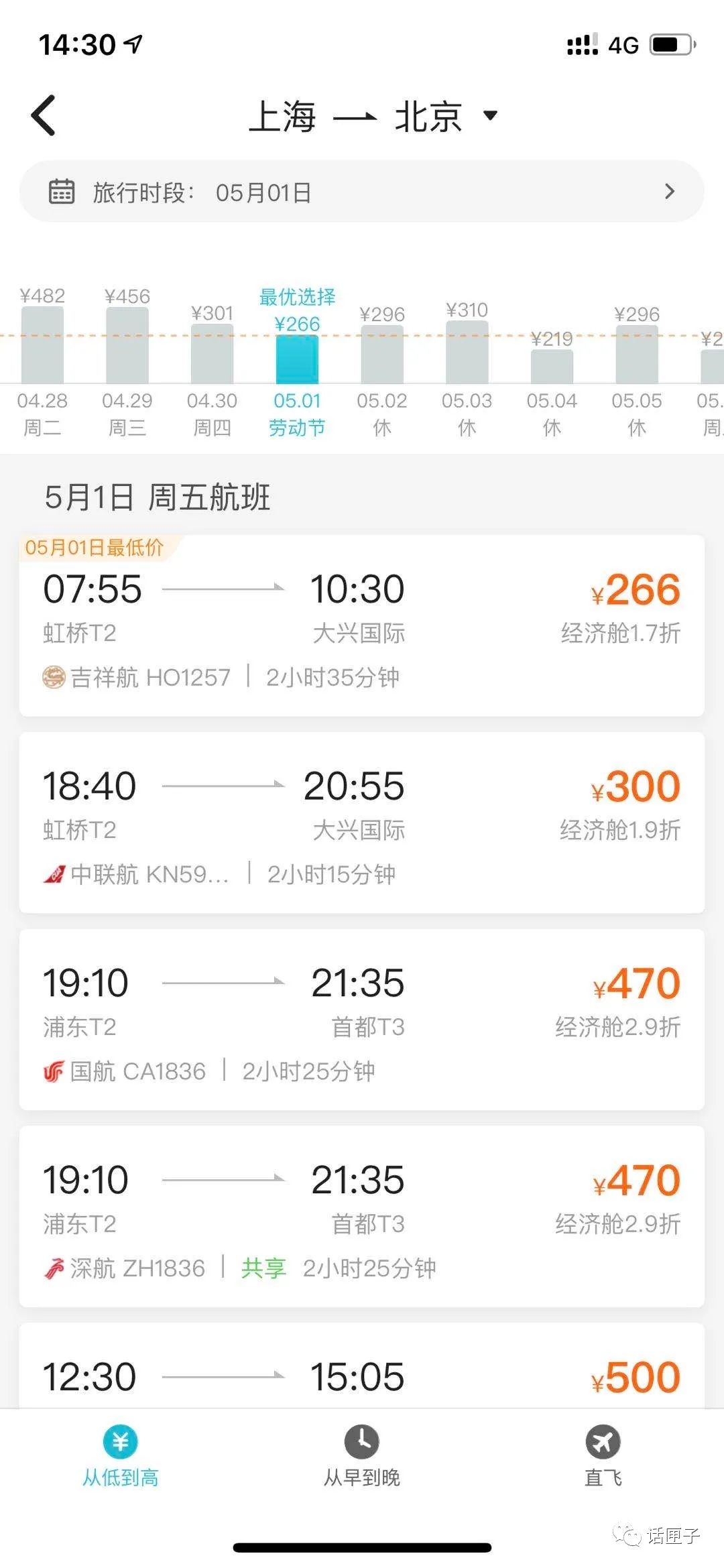 51元的机票,51机票4.30买会不会便宜