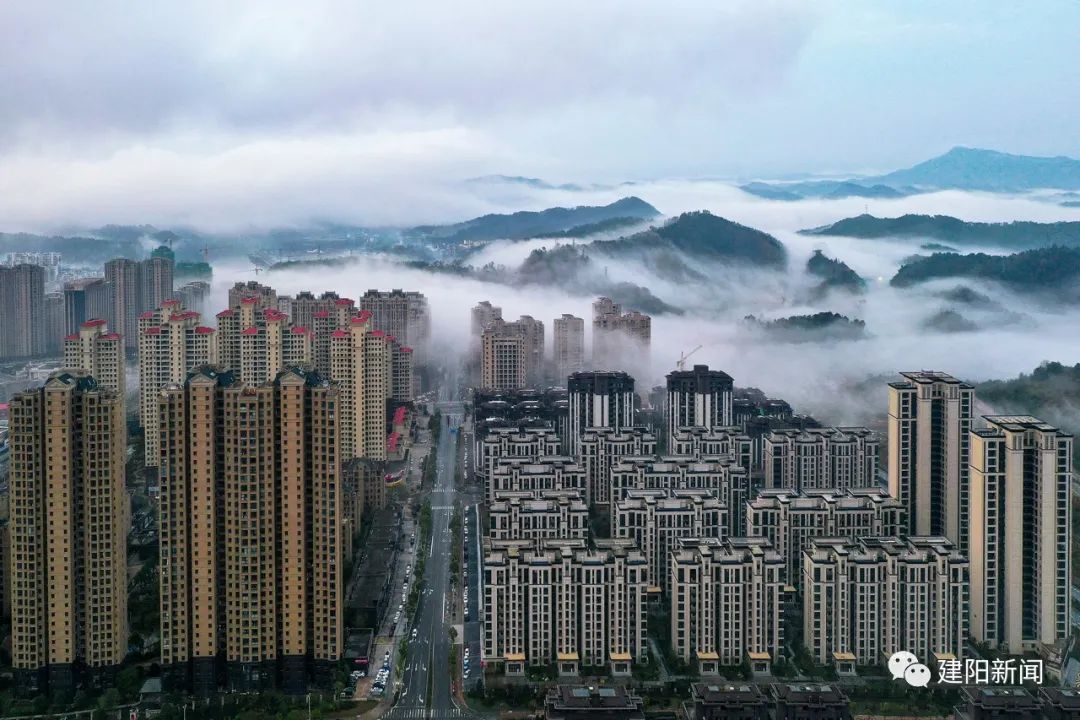 城市一景|破晓时分的建阳,颜值依旧在线!