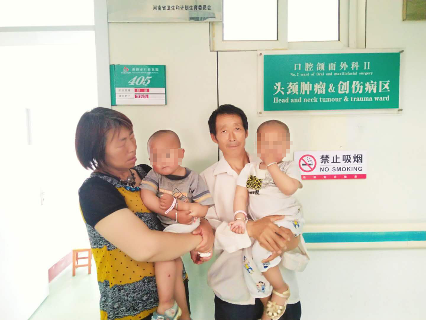 双胞胎唇腭裂兄弟,免费救治唇腭裂患儿微笑行动来啦