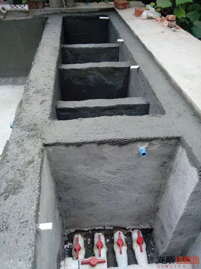 锦鲤池建造施工过程,楼顶怎么施工建锦鲤池