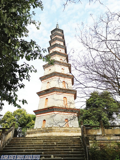 《绵州名山》之南山：一塔南山巅浩然存正气