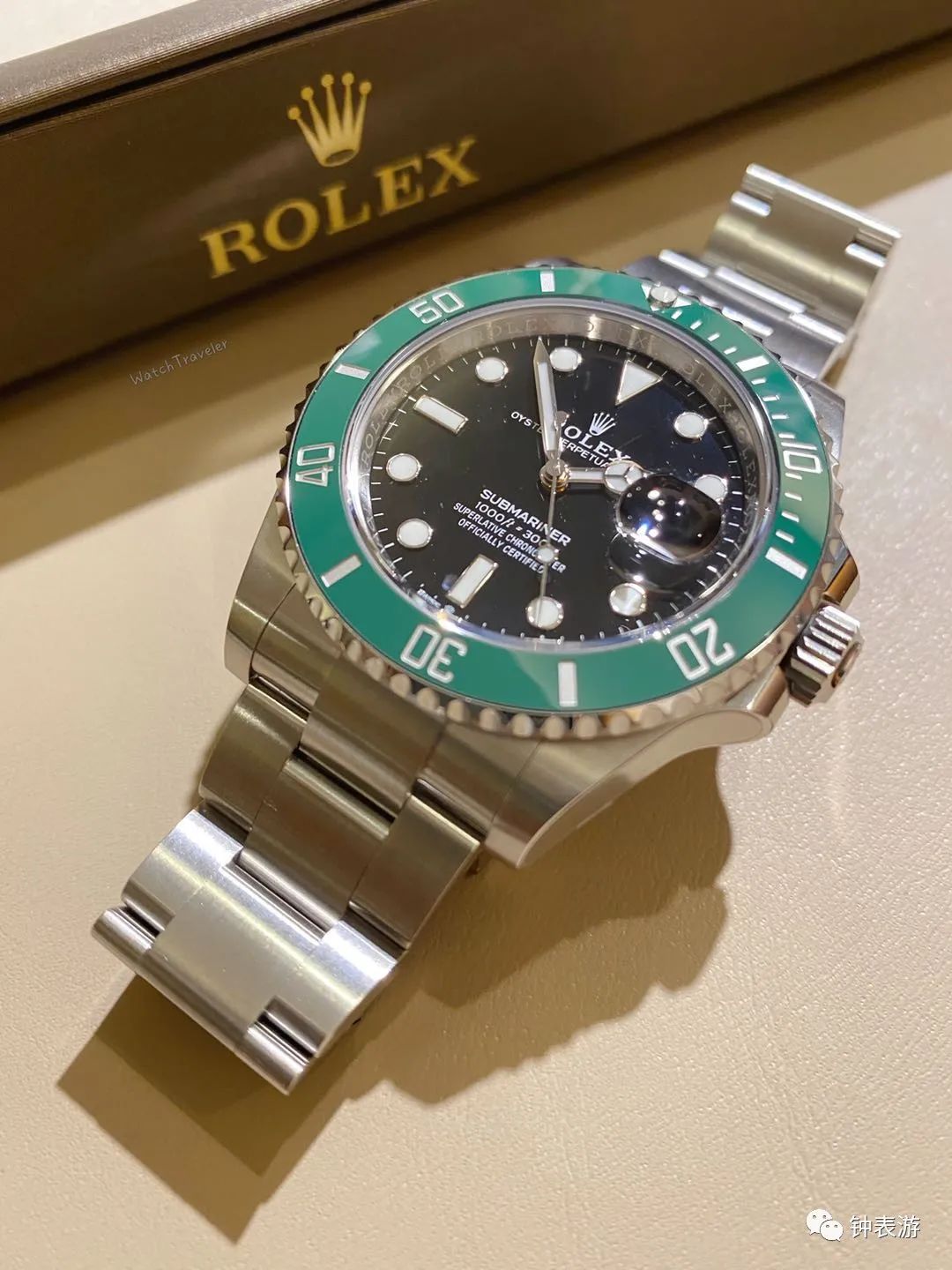 劳力士绿鬼和黑间金,劳力士新款绿水鬼超强放大细节图