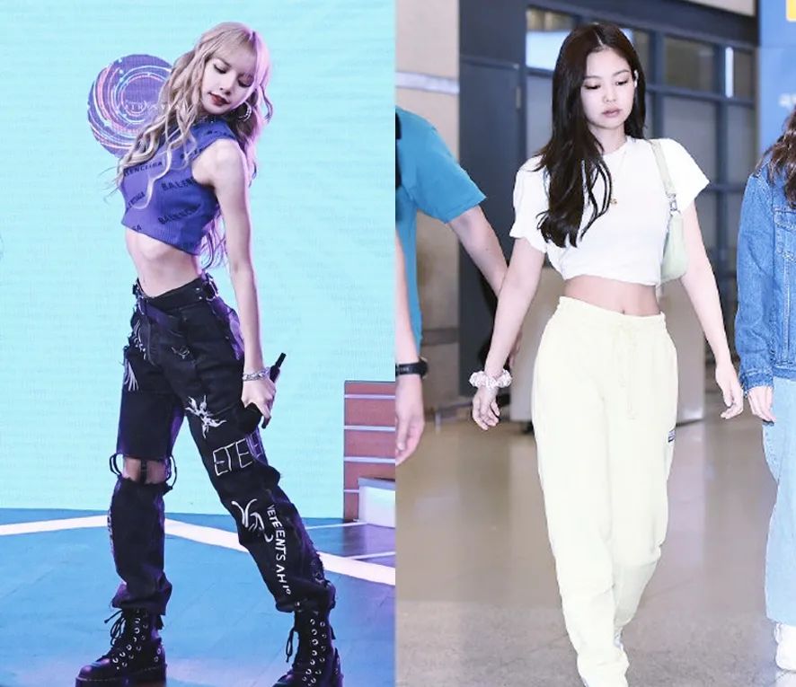 女团显瘦神裤穿搭,女团风宽松阔腿牛仔裤