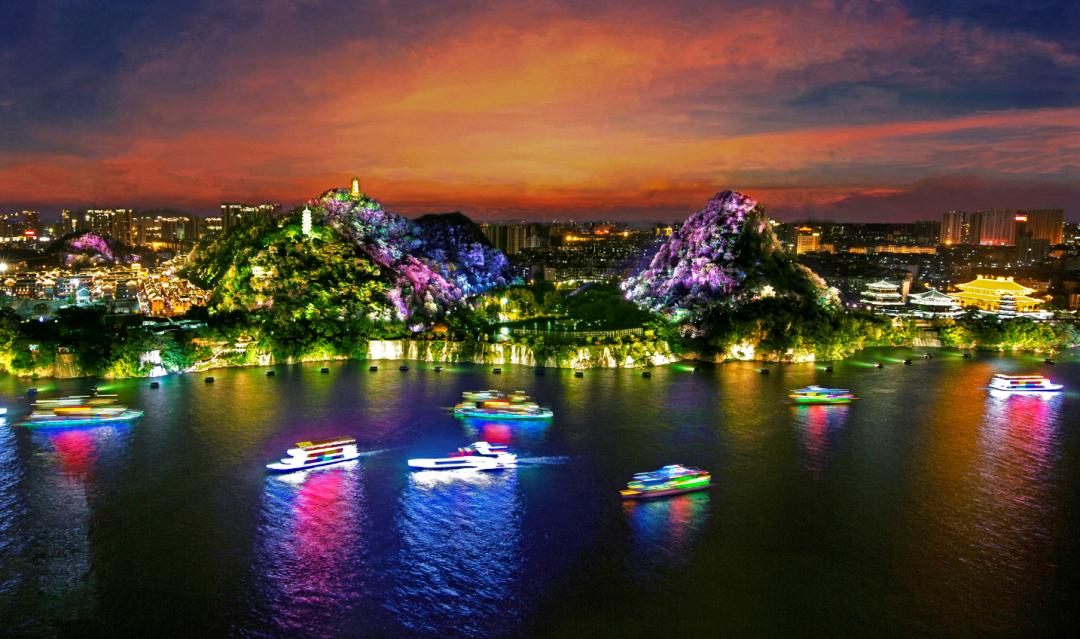 柳州大型水上表演,2020年广西旅游发展大会实景山水