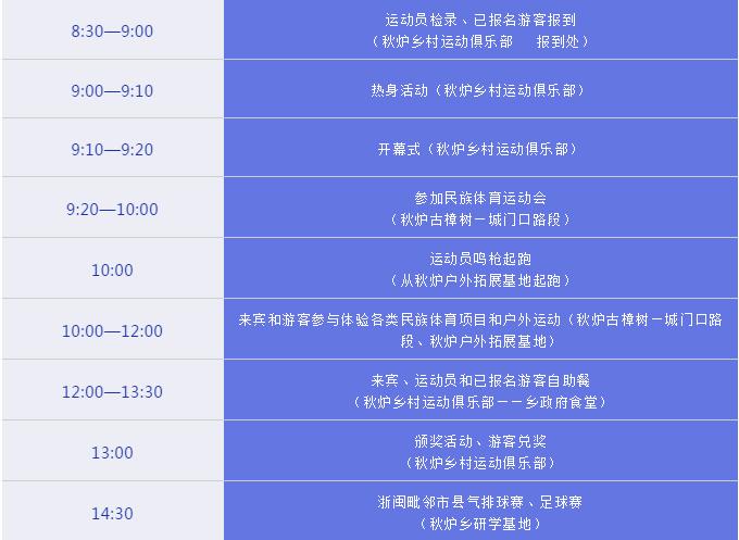 逐鹿最美古道，竞技民族体育！10月17日，景宁秋炉运动小镇等你邂逅奇妙之旅