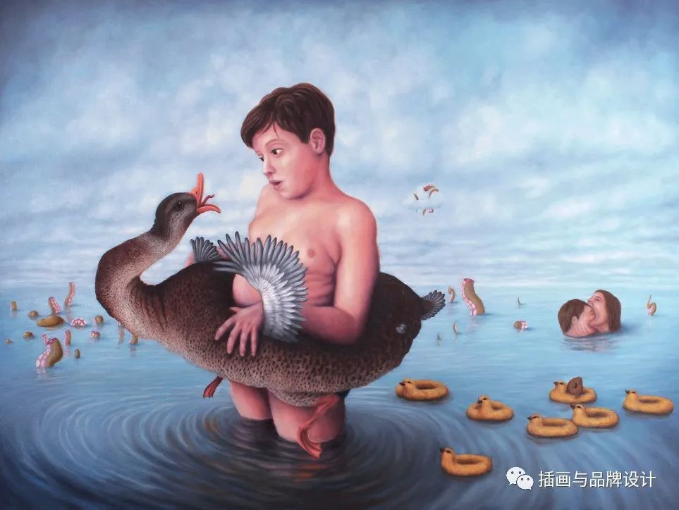 荒诞极端插画,荒诞主义插画