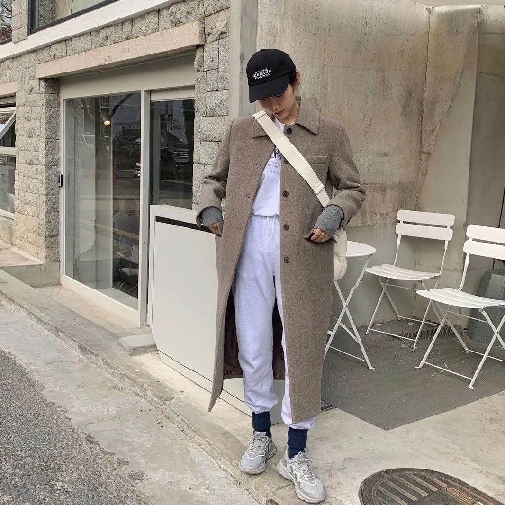 潮韩穿搭女,韩国明星秋装穿搭