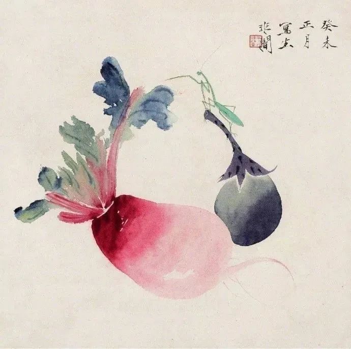 饶薇工笔蔬果草虫画,工笔蔬果绘画技法