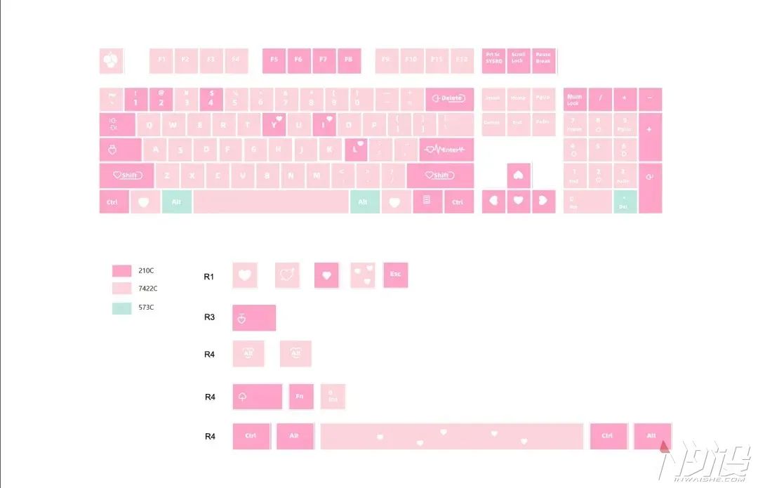 cherry2021限定键帽,cherry情人节限定键帽2018