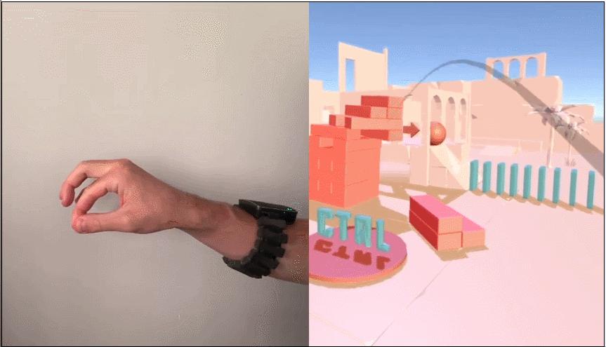 Facebook开发AR/VR触控手环,支持空中单击、无键盘打字