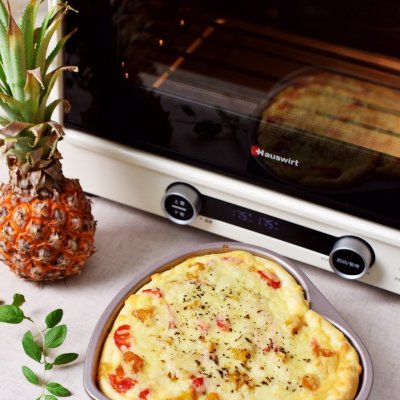 水果披萨怎么做好吃又简单视频,空气炸锅制作鸡蛋水果披萨视频