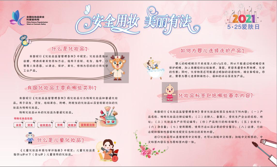 化妆品科普宣传周方案,化妆品安全基础知识讲解