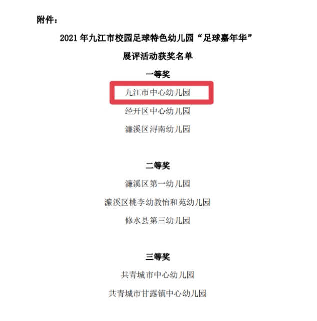 祝贺幼儿园运动会活动圆满成功,祝贺嘉年华足球圆满成功