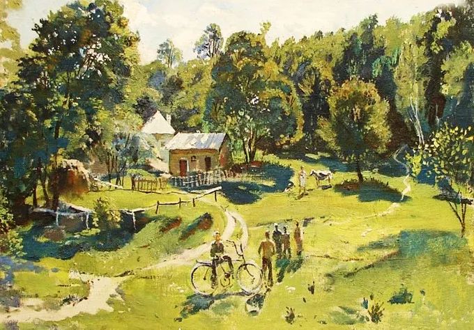 西欧大师画家的风景油画作品,卢卡斯风景油画作品