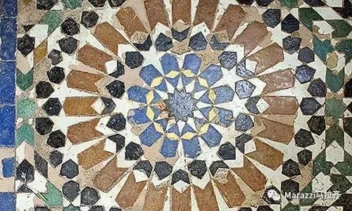 摩洛哥风格装饰效果图,摩洛哥风格花砖庭院