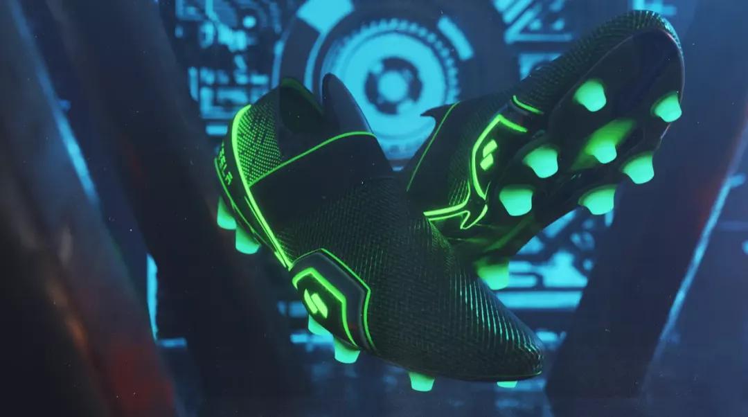 科技感特斯拉发光运动鞋,特斯拉创意足球