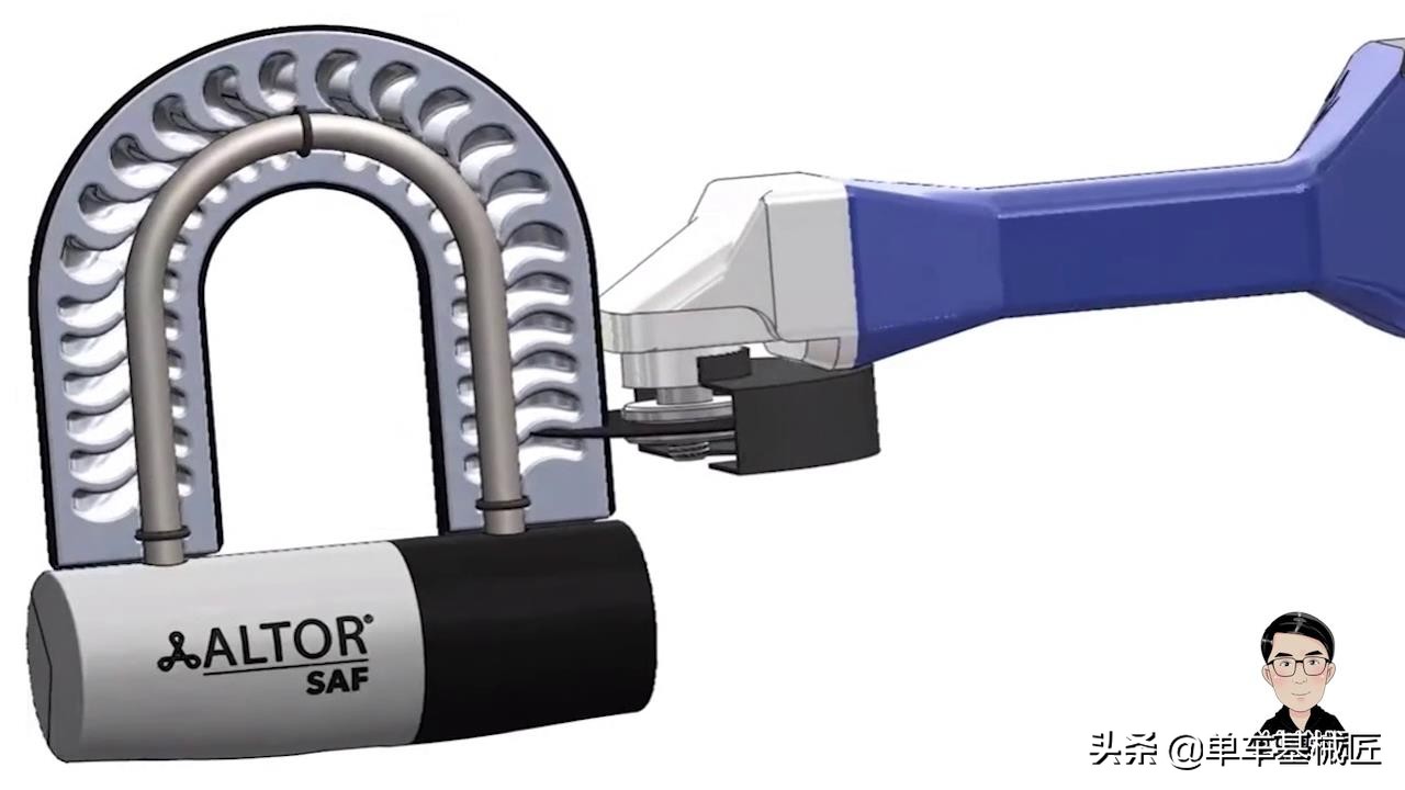 这应该是最大的自行车车锁了,据说可以防御任何攻击