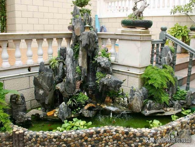 私人庭院假山设计效果图,自己动手做假山设计图