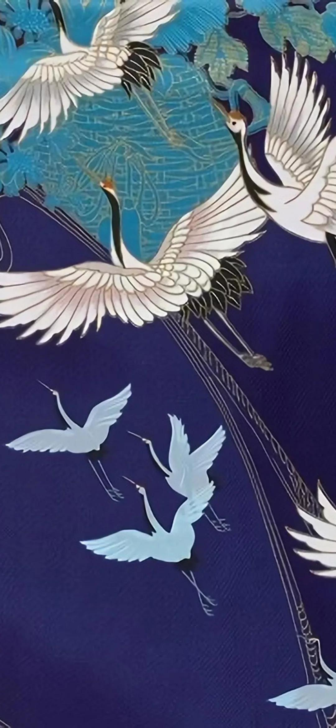 中国元素中国风壁纸横图仙鹤,超高清古风仙鹤壁纸