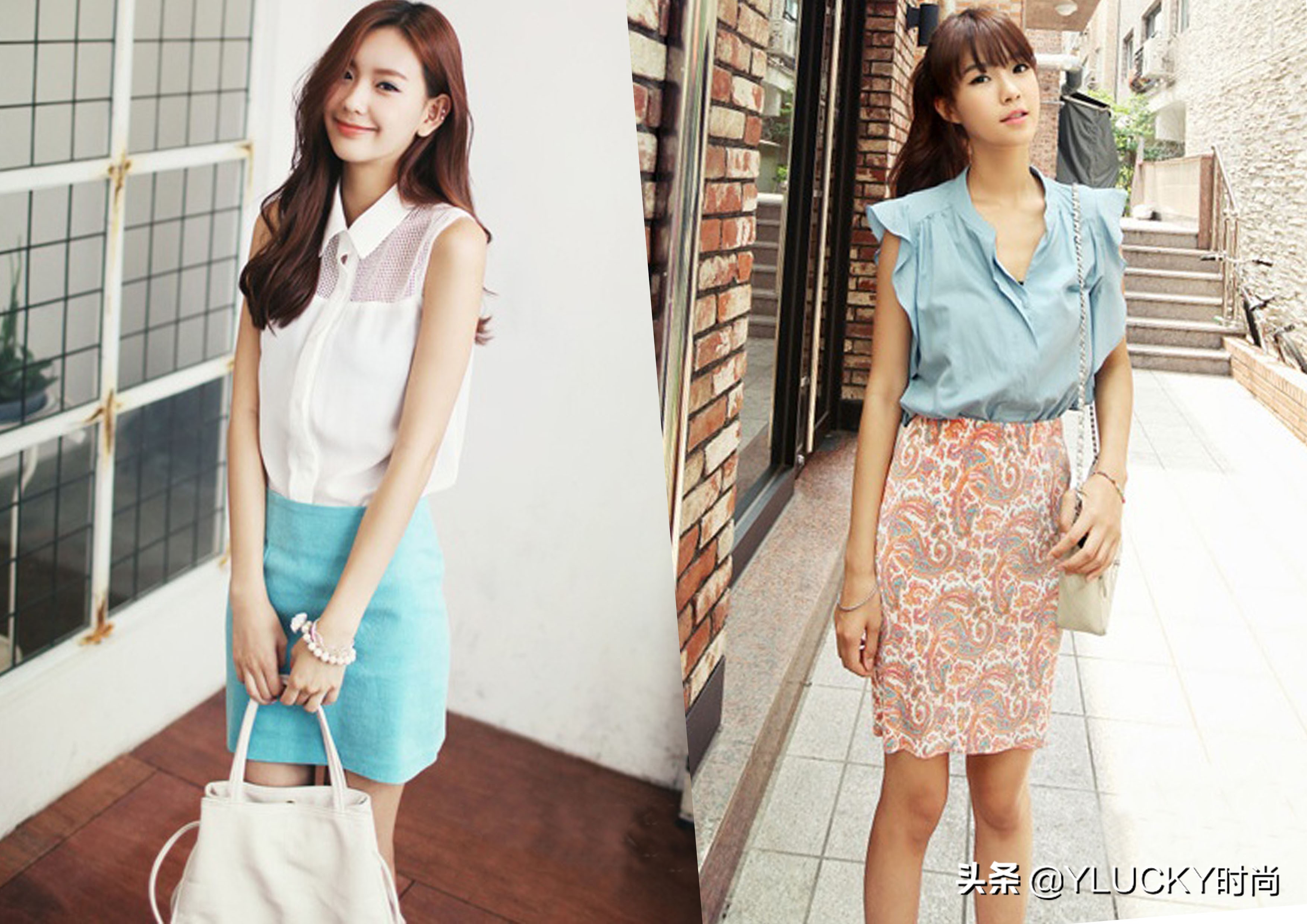 夏日清凉感十足的无袖衫穿搭示范,百搭减龄无袖衫