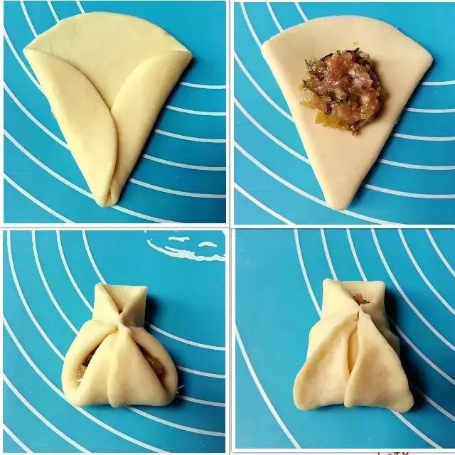 韭菜鸡蛋饺子花样包法图片,饺子多种花样包法图解