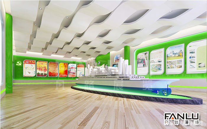 装修材料展厅设计效果图,展厅装修施工流程详解