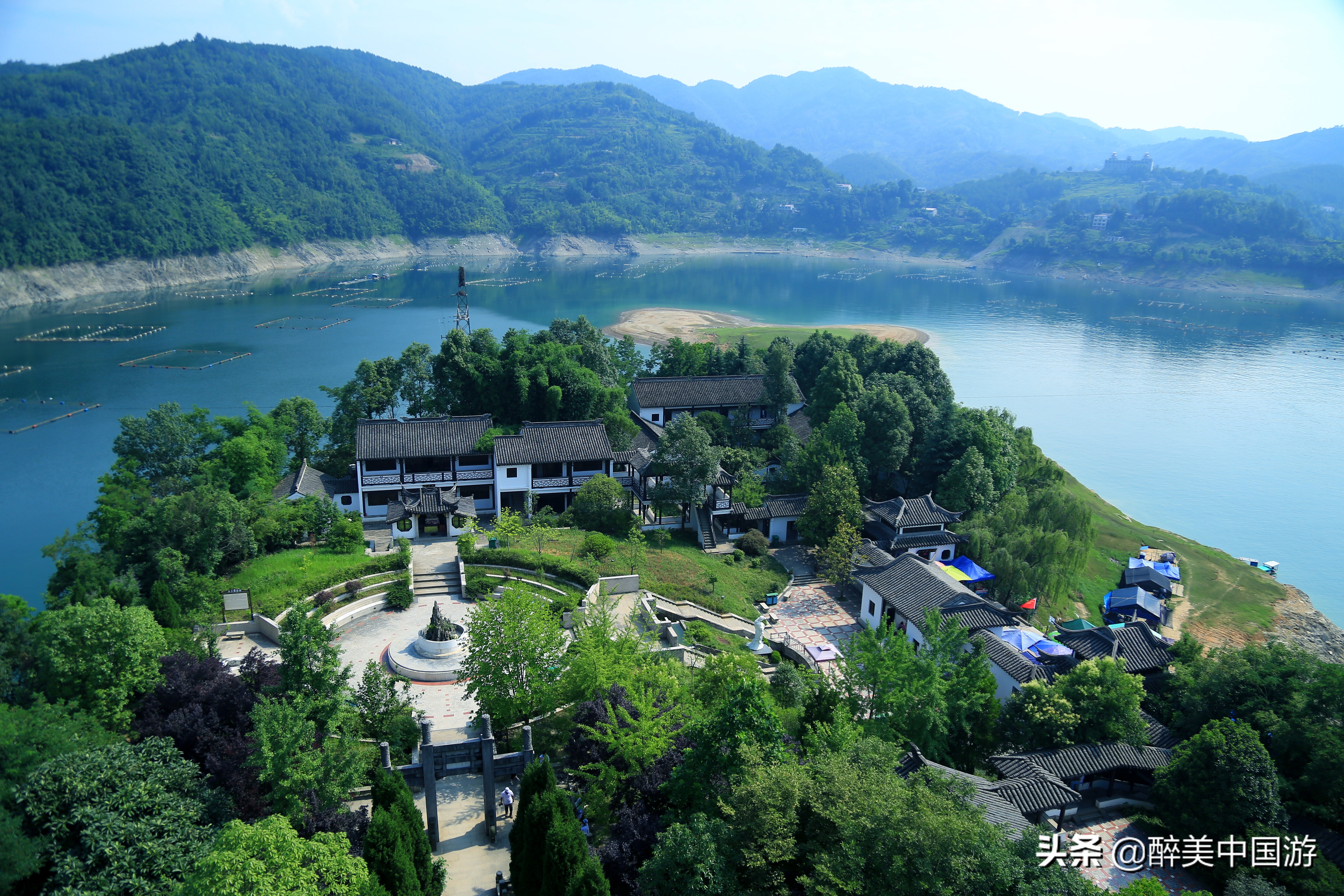瀛湖风景区秋天,瀛湖岛风景
