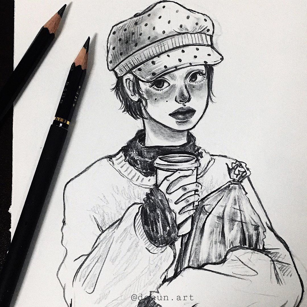 一支铅笔画素描风景,一支铅笔画出来的画